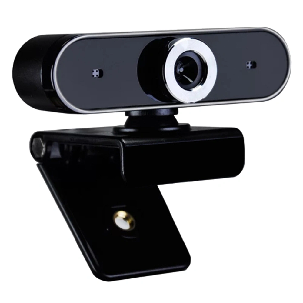 0.3MP Rotatable USB Camera Live Broadcast Camera Teaching Webcam with Noise Reduction Mic (Black)