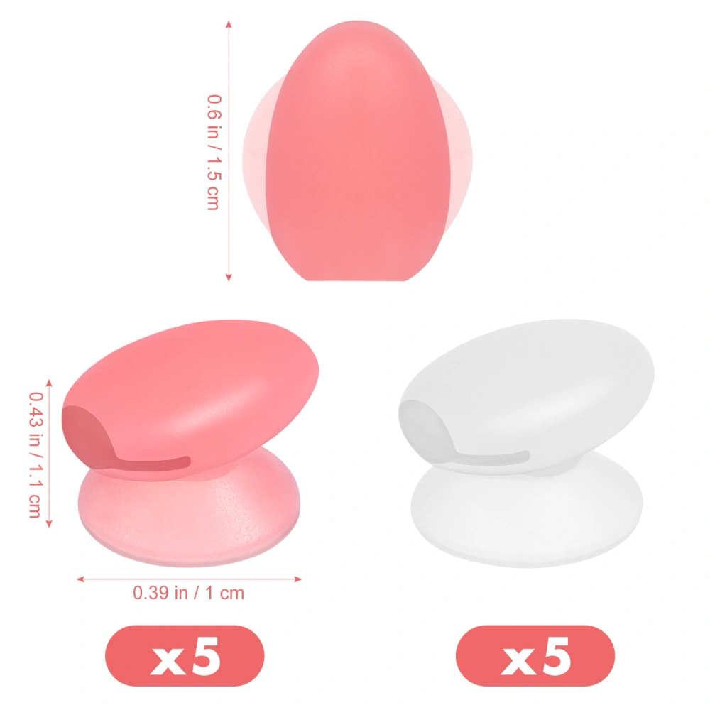 10pcs Silicone Lip Brush Covers Anti Lost Lip Care Brush Covers Dust Proof Protectors Lip Care Accessories