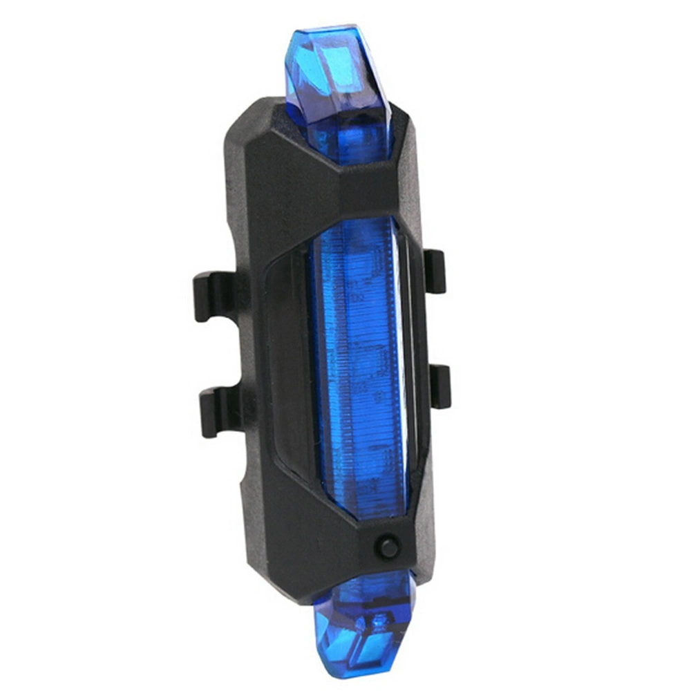 Waterproof USB Rechargeable 4 Modes High Brightness LED Rear Tail Light Back Lamp (Blue)