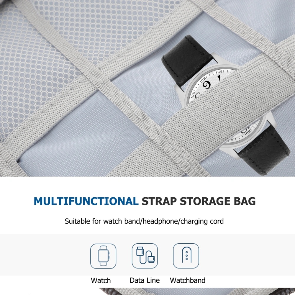 1pc Smart Simple Watch Strap Storage Bag Durable Watchband Storage Bag