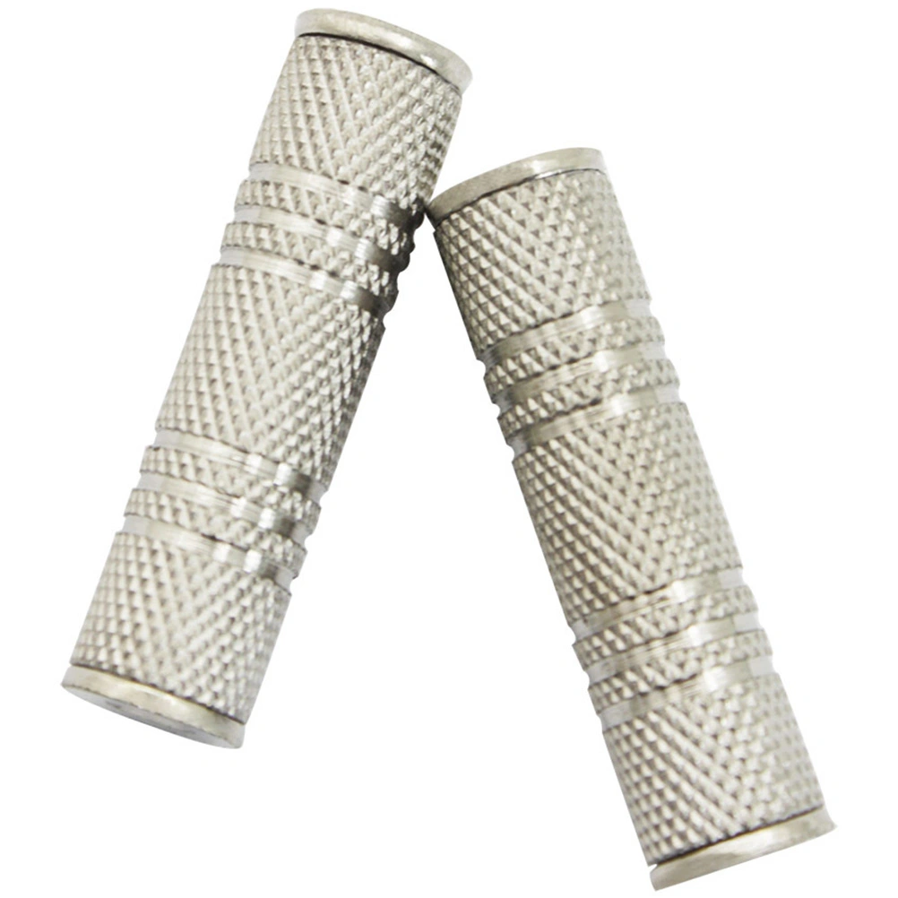 2pcs Microphone Cable Connectors 3.5mm Female Audio Mic Cable Adapters for Guitar Instrument