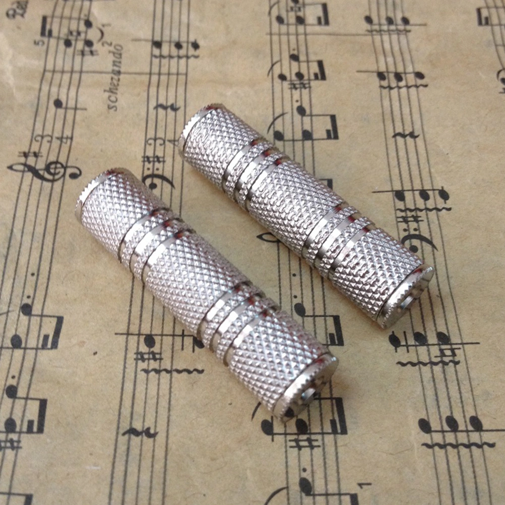 2pcs Microphone Cable Connectors 3.5mm Female Audio Mic Cable Adapters for Guitar Instrument