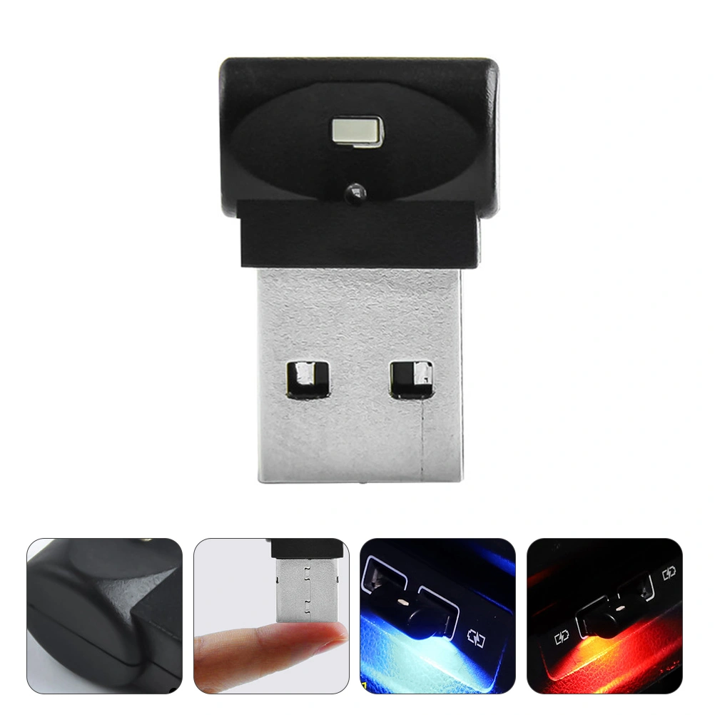 Practical LED Car USB Atmosphere Light Mini Car Interior Light Decorative Lamp