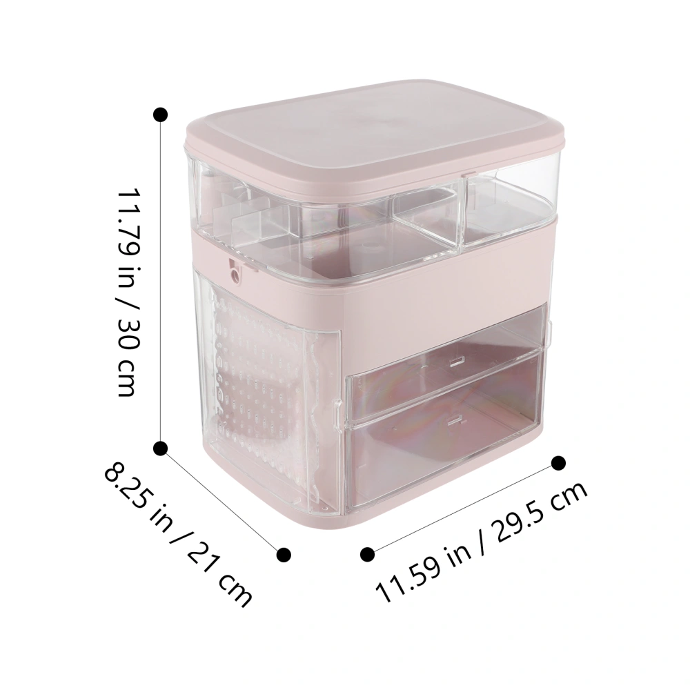 Dust-proof Cosmetics Storage Box Makeup Supplies Holder Lipstick Cream Organizer