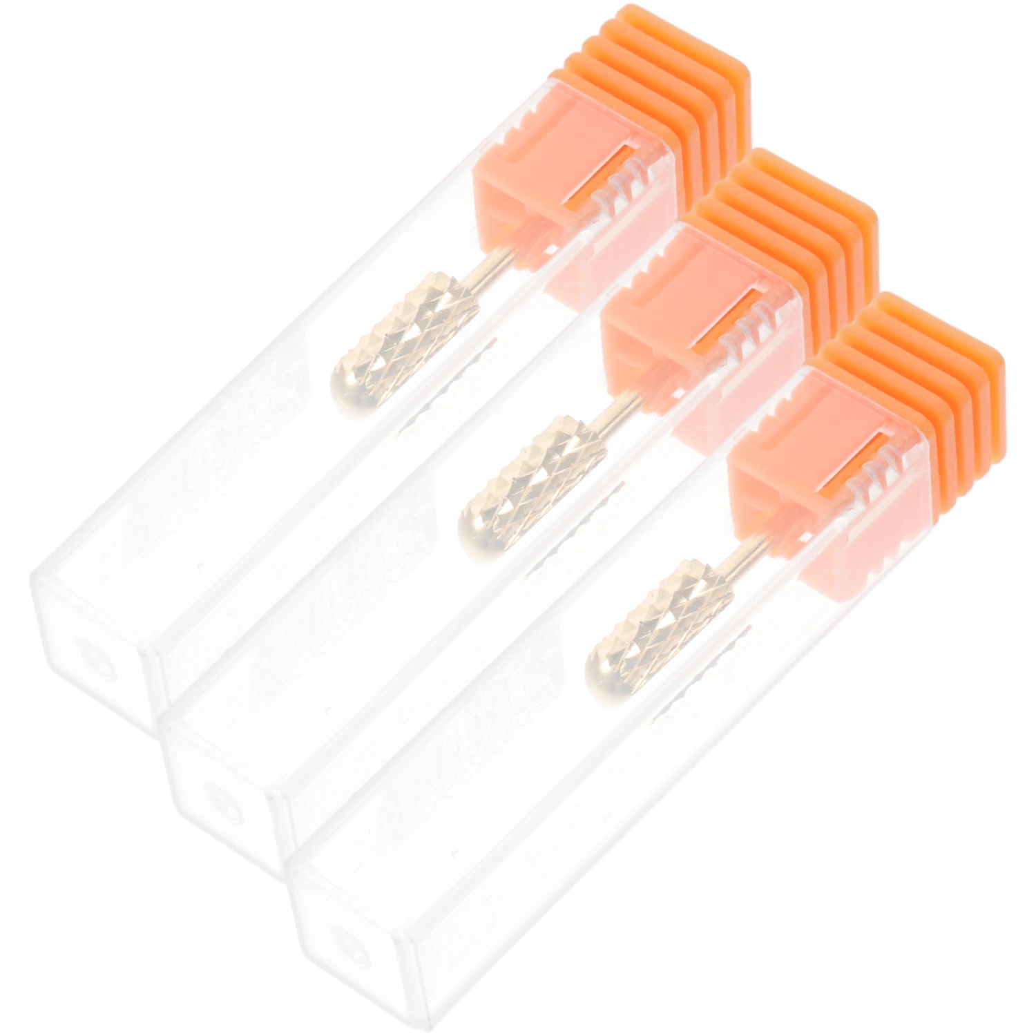 3pcs Nail Drill Bits Metal Nails Drill Bits Women Drill Bit Head Manicure Bits for Home Salon