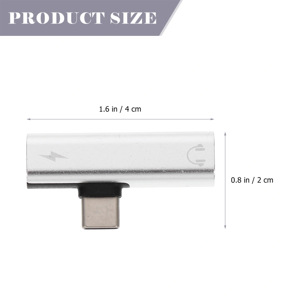 Headphone Adapter2-in-1 Type C to 3.5mm Audio Adapter and Fast Charging