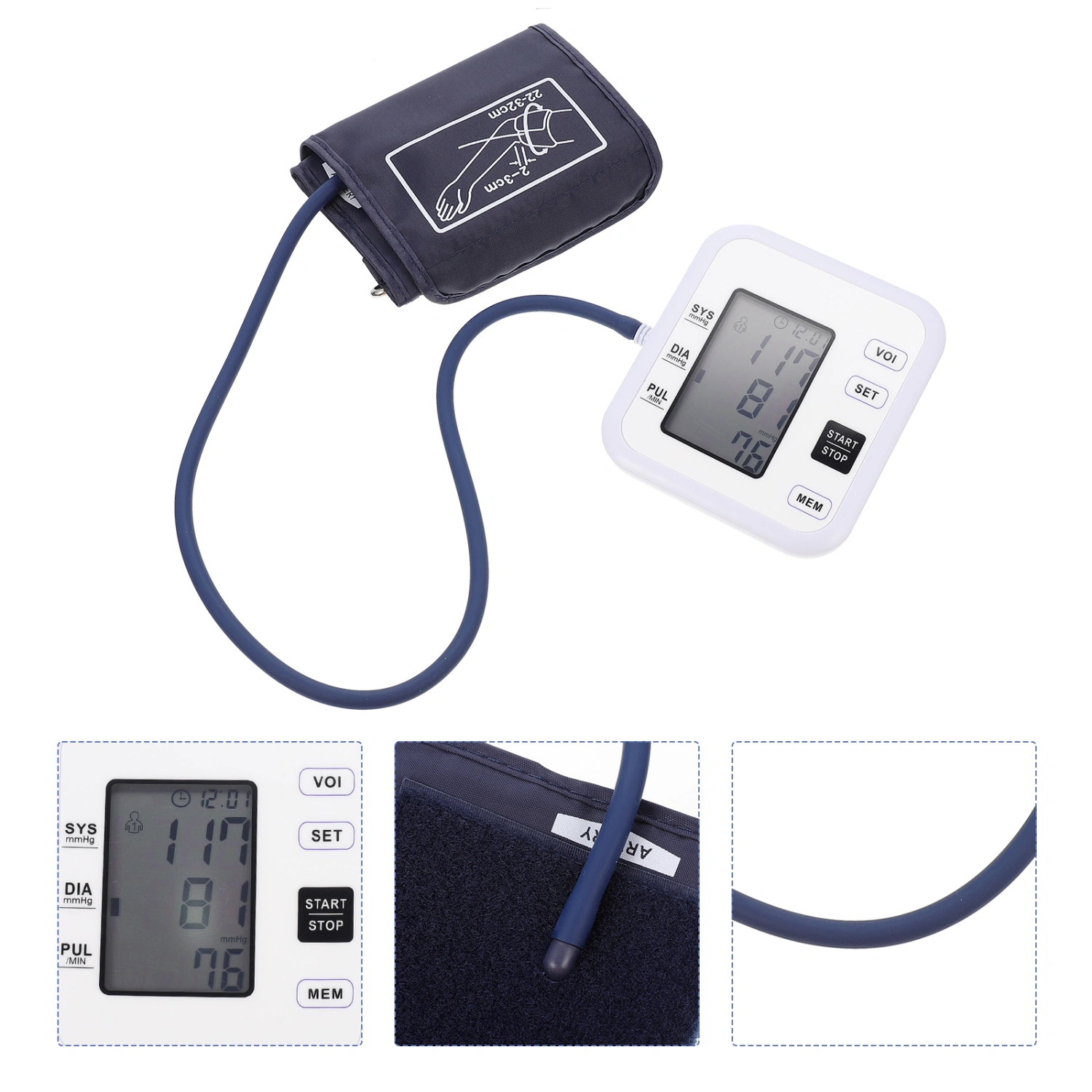 1 Set of Blood Pressure Monitor Upper Arm Sphygmomanometer Home Blood Pressure Machine