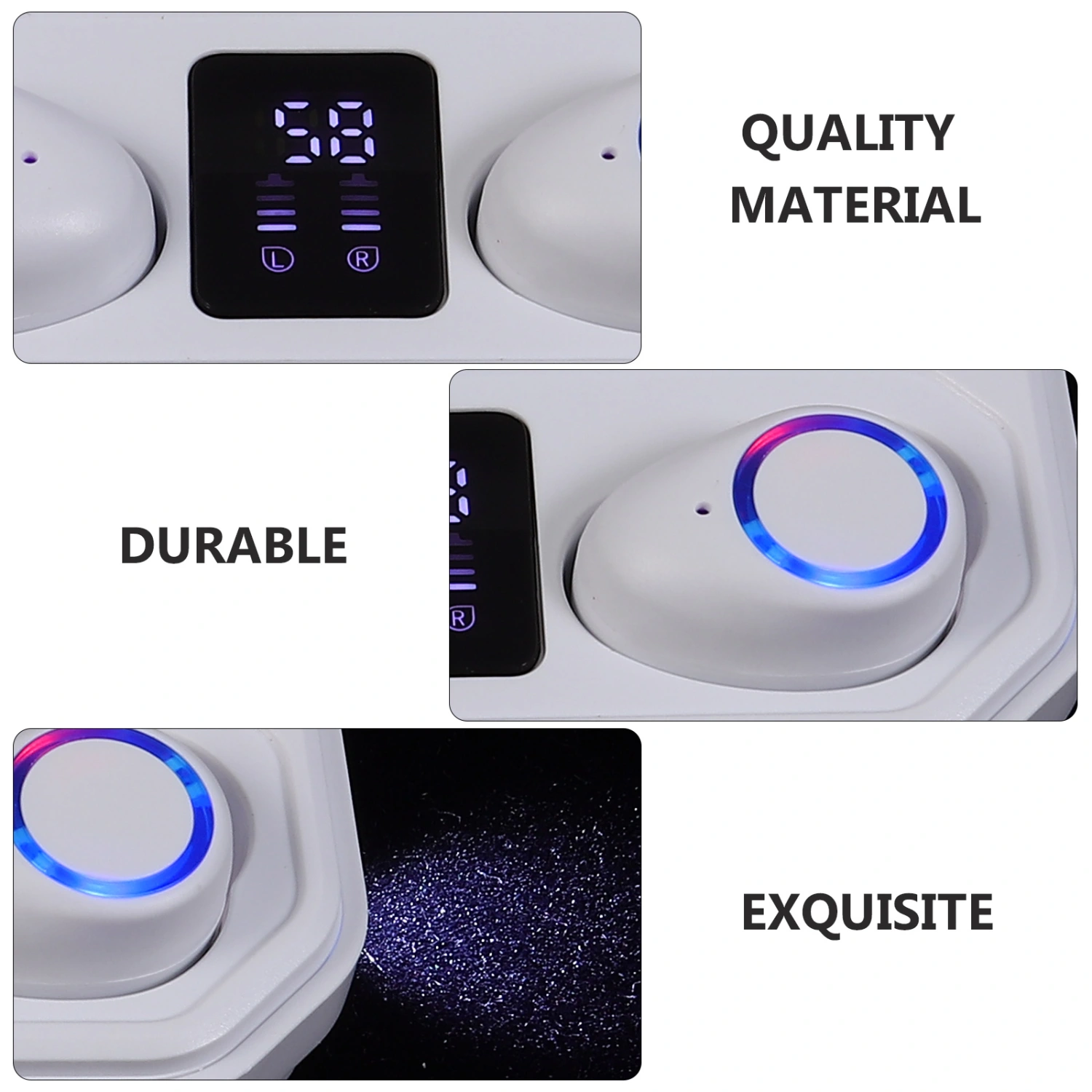 1 Pair Wireless Headphones Stereo In-ear Wireless Headset With Microphone