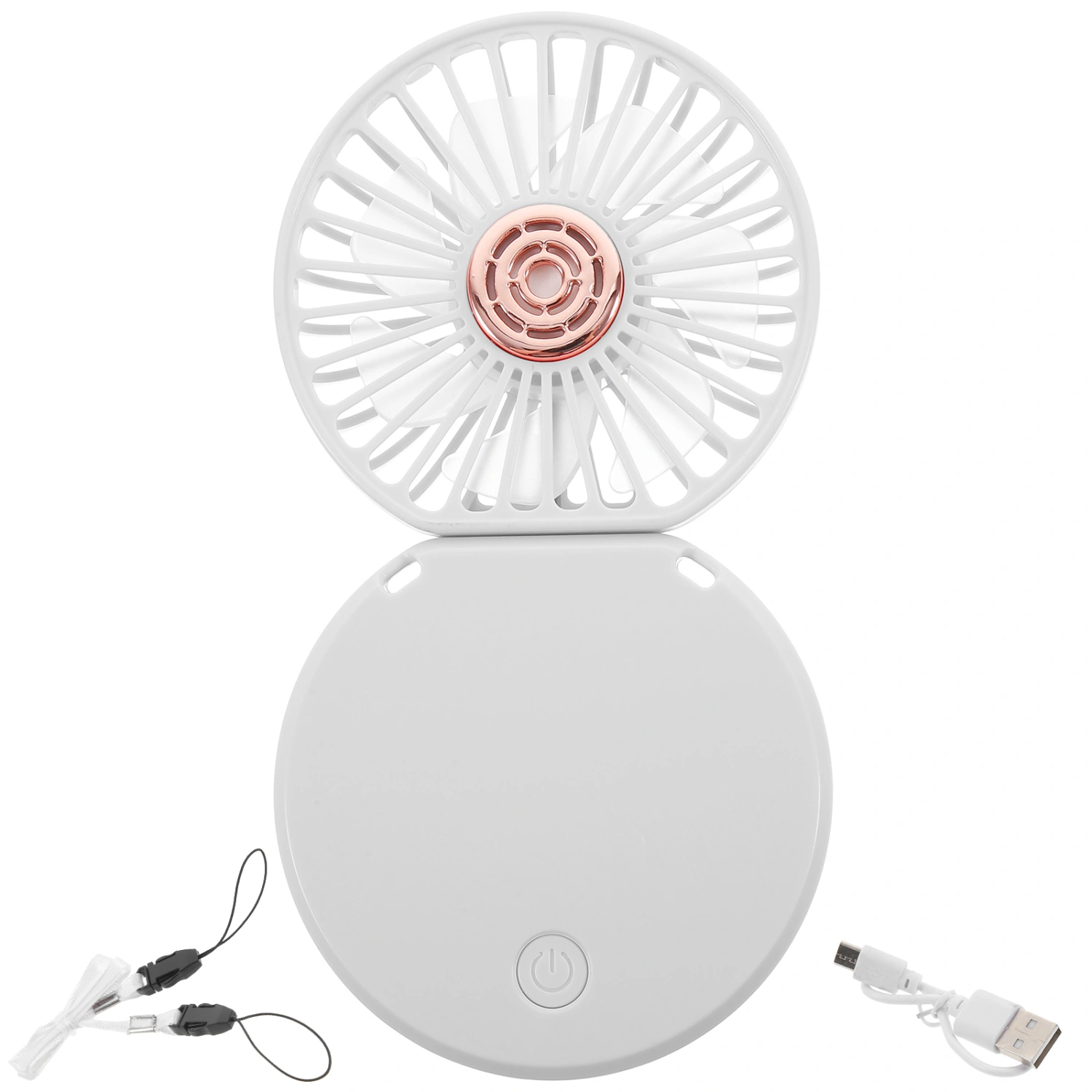 Neck Hanging Fan Rechargeable Handheld Fan Folding Desktop Fan Small Personal Fan