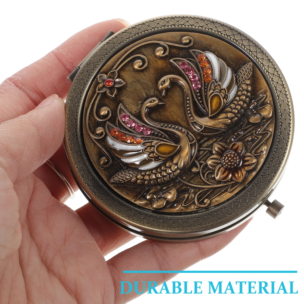 Folding Small Pocket Makeup Mirror Compact Cosmetic for Travel or Your Purse