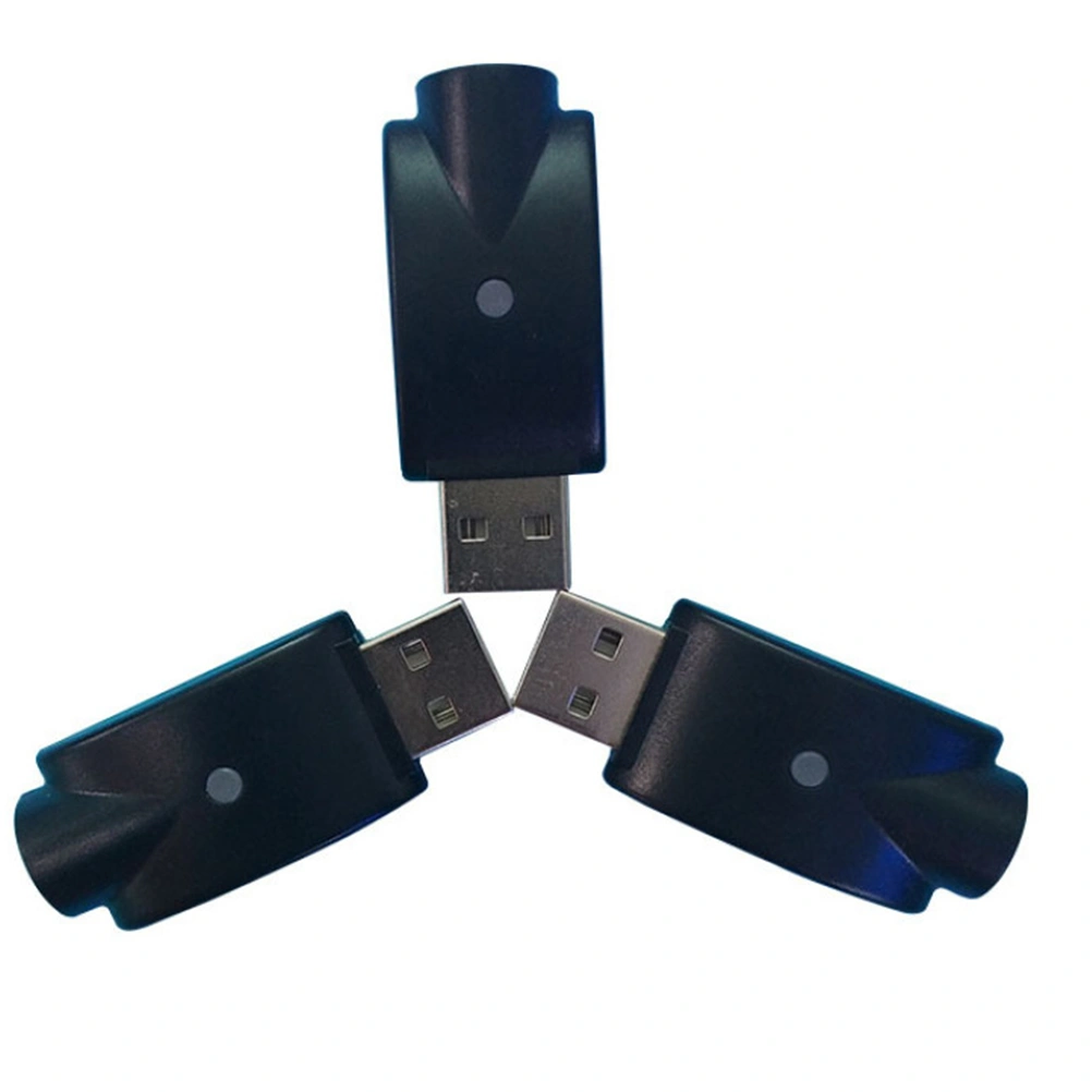 2Pcs Electronic Cigarette Converter Charger USB Wireless Charger Black