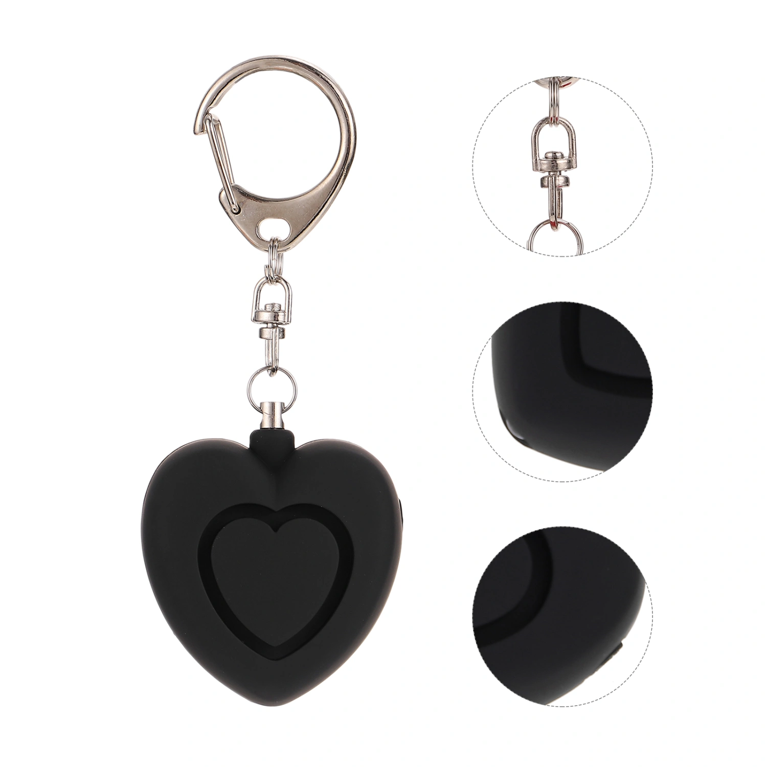 Safe Sound Personal Alarm Heart Shaped Personal Security Alarm Keychain with Lights