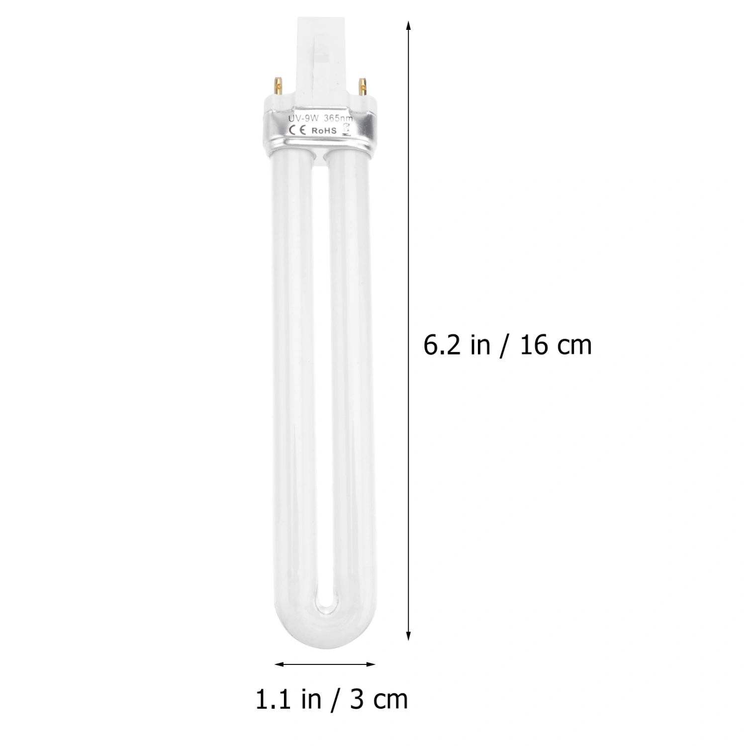 9W UV Lamp Tube Bulbs Gel Nail Art Dryer Nail Curing Lamp Replacement Light Bulb