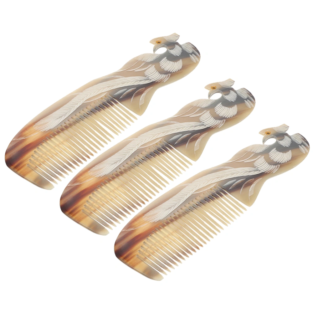 3pcs Hair Combs Portable Hair Detangling Combs Scalp Combs Handheld for Women Men