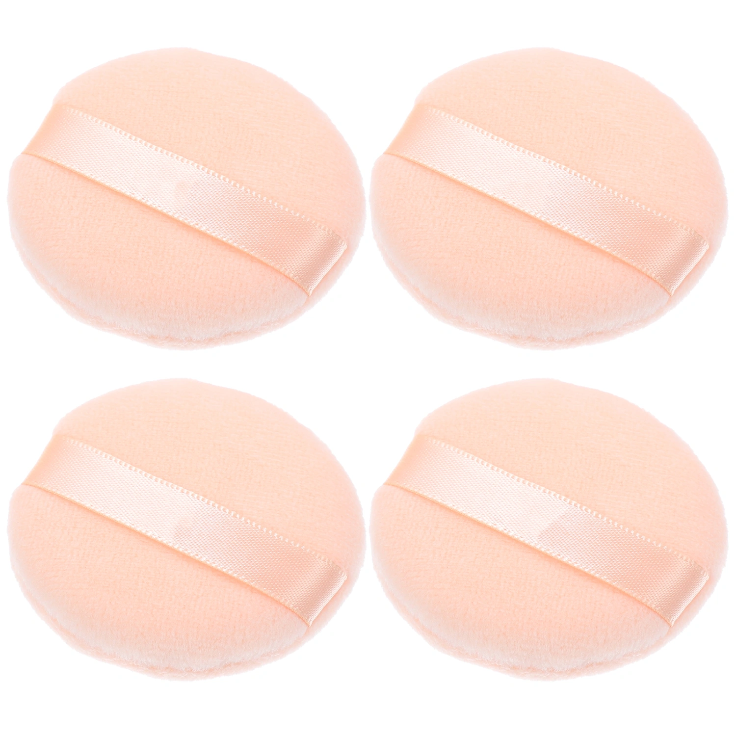4Pcs Round Powder Puff Makeup Air Cushion Sponge Puff Non-Fluorescer Concealer Foundation Cosmetic Puff Size S