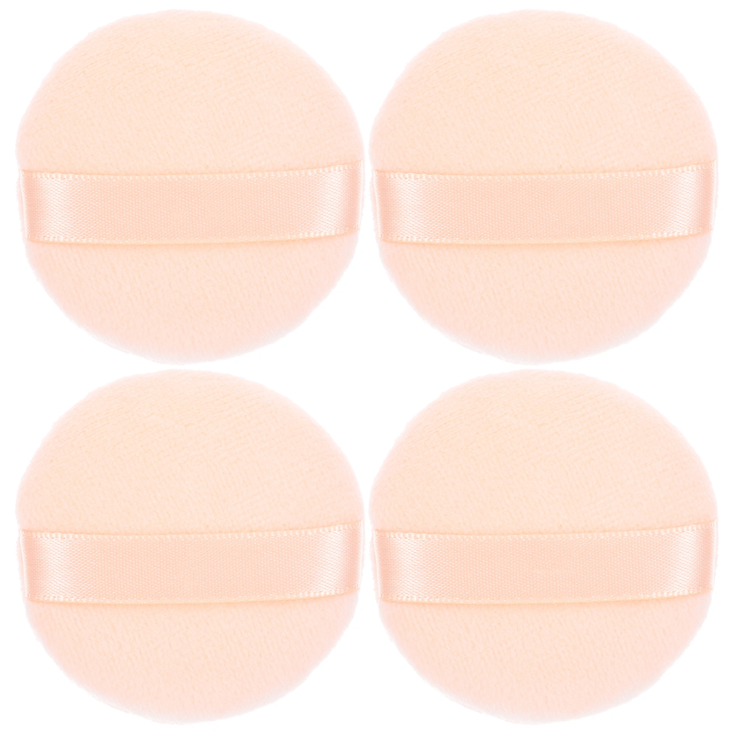 4Pcs Round Powder Puff Makeup Air Cushion Sponge Puff Non-Fluorescer Concealer Foundation Cosmetic Puff Size S