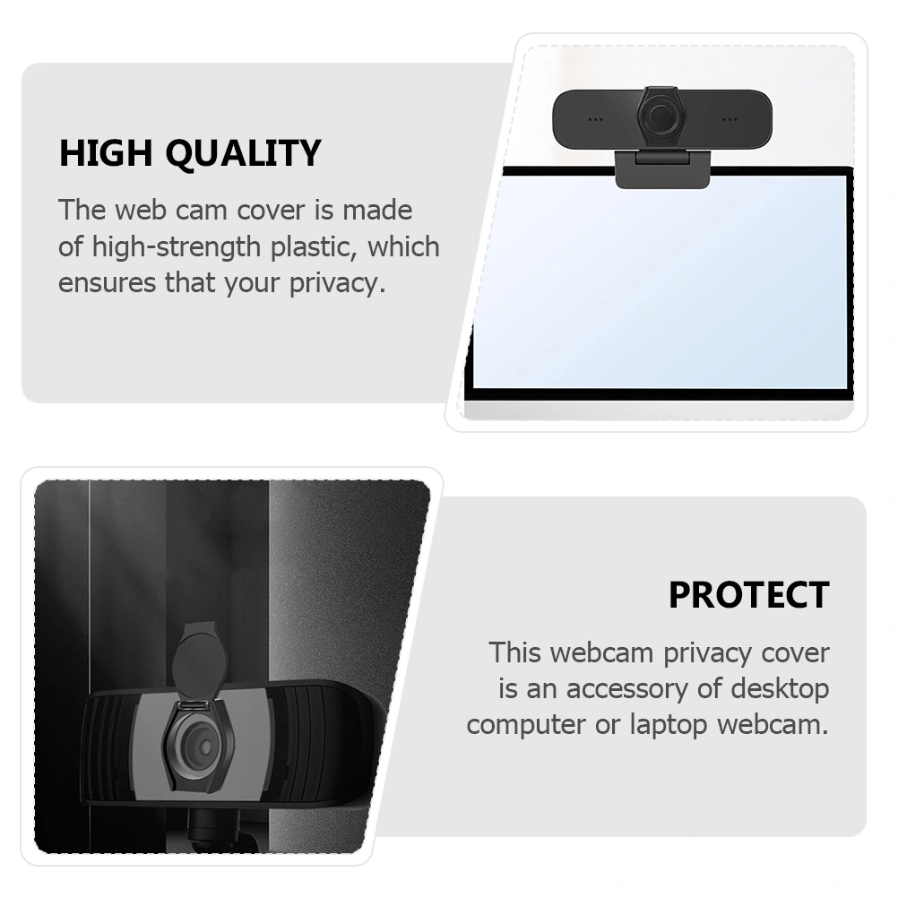 6pcs Flipping Privacy Cover Webcam Camera Adhesive Covers Safety Covers