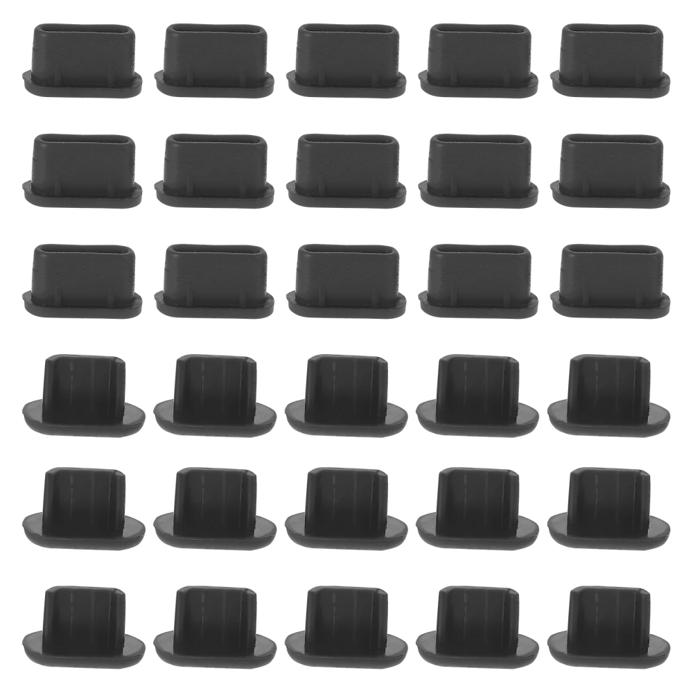 40pcs Silicone Android Type-C Dust Plugs for Type-C Port on Phone Tablet Laptop