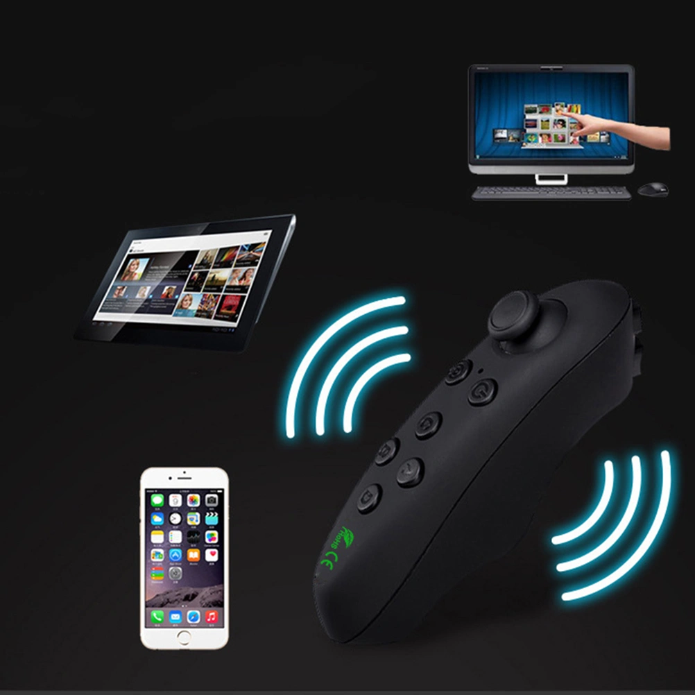 VR Remote Controller Modern Wireless Gamepad Game Handle Joystick (Black)