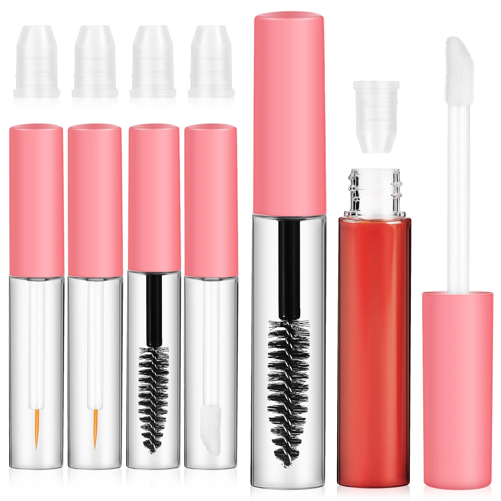 6 Pcs Mascara Tubes with Wands Empty Mascara Containers Reusable Refillable Eyeliner Bottles Lip Gloss Tubes Cosmetic Supplies