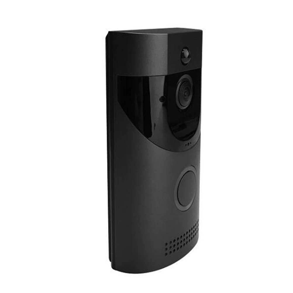 WiFi Wireless Video Camera Door Bell Phone Doorbell Intercom APP PIR Detection IR Night Vision for IOS Android (Black)