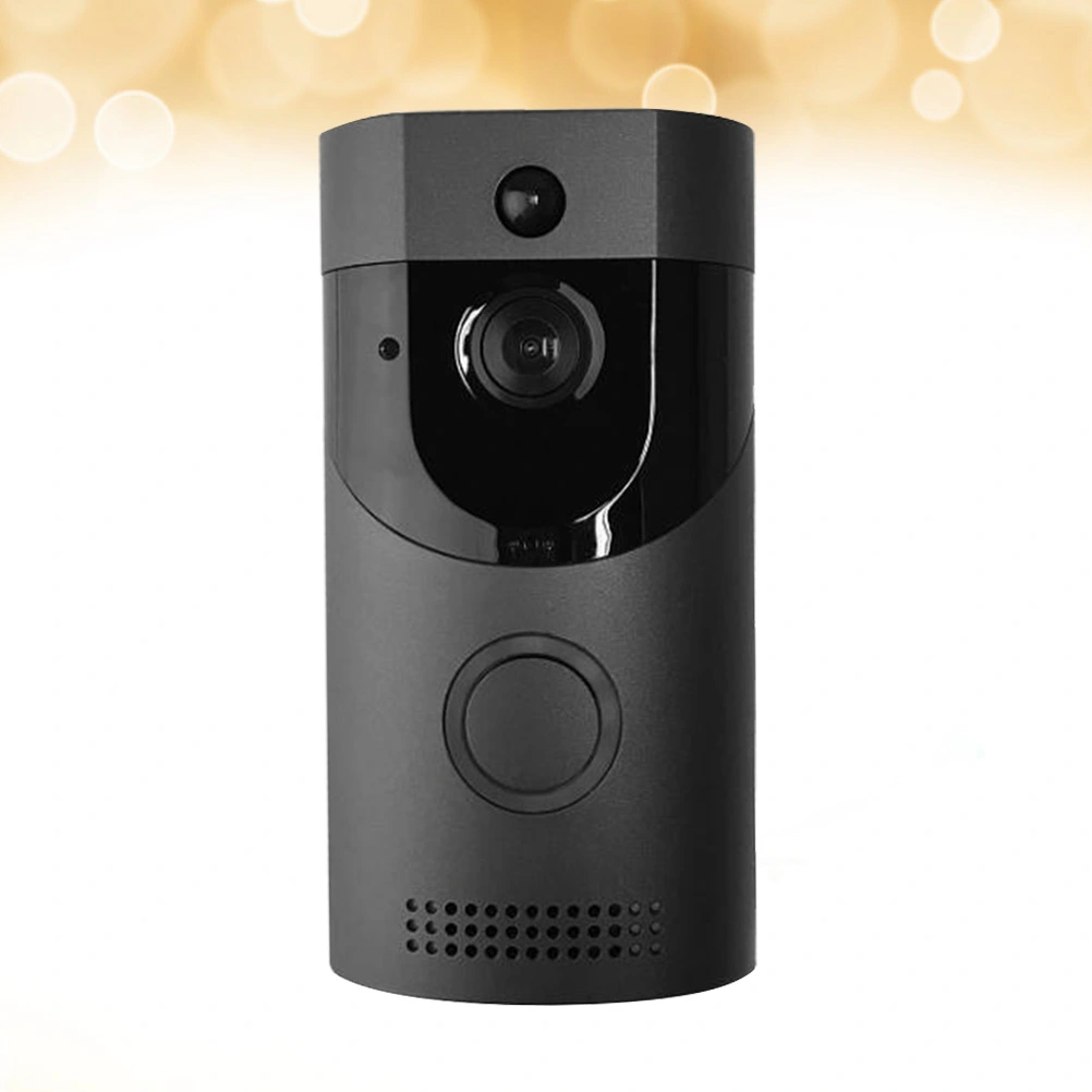 WiFi Wireless Video Camera Door Bell Phone Doorbell Intercom APP PIR Detection IR Night Vision for IOS Android (Black)