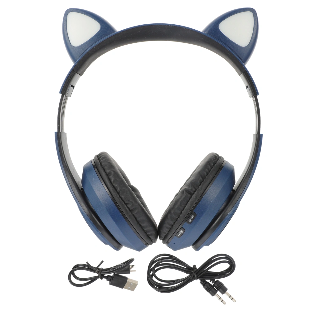 Cat Ear Headphone Lighting Adorable Wireless Gaming Headset Stereo Headset