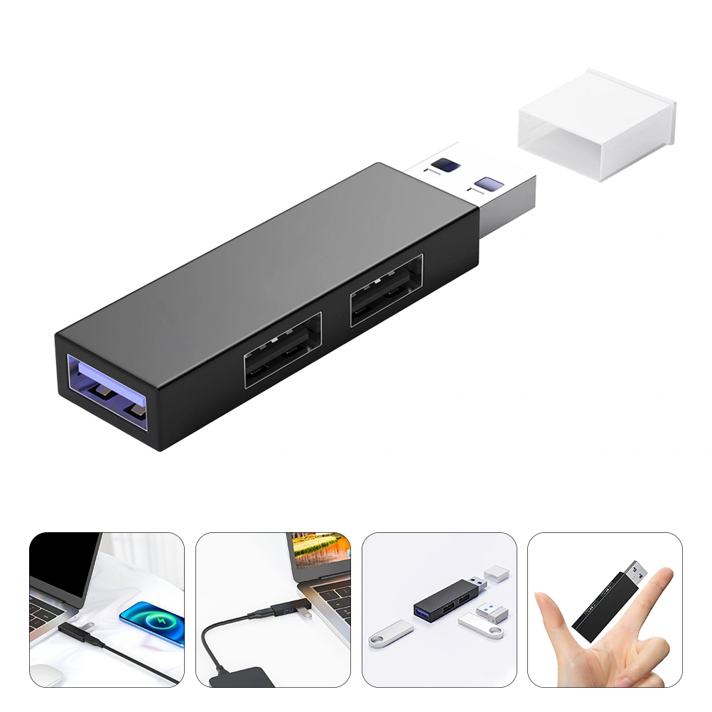 USB Hub Expansion Transfer Adapter 3-port Charging Data USB Hub Accessory