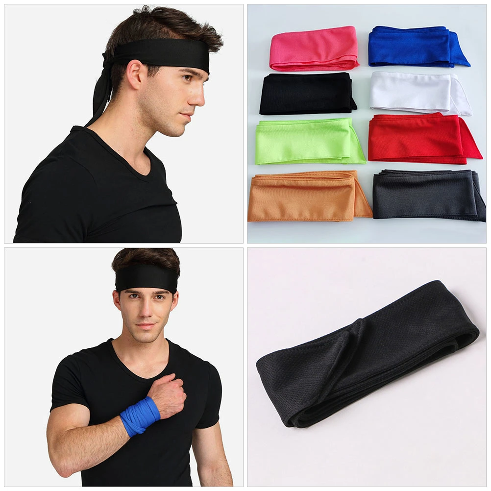 Sweat Headband Sports Tie Headband Nonslip Workout Headband for Women Men