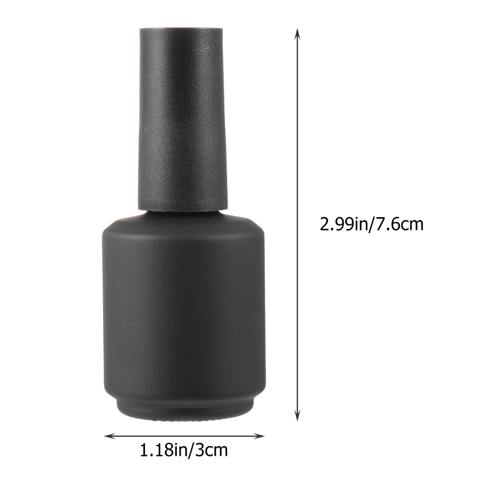 1set Nail Polish Bottle Empty Nail Gel Container Nail Polish Sub Bottle Black