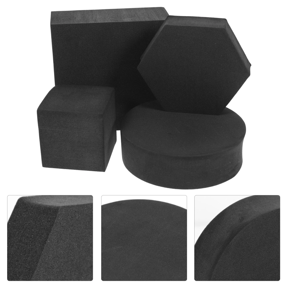 4pcs Geometric Cube Photo Props Foam Photography Background Props for Jewelry Cosmetics