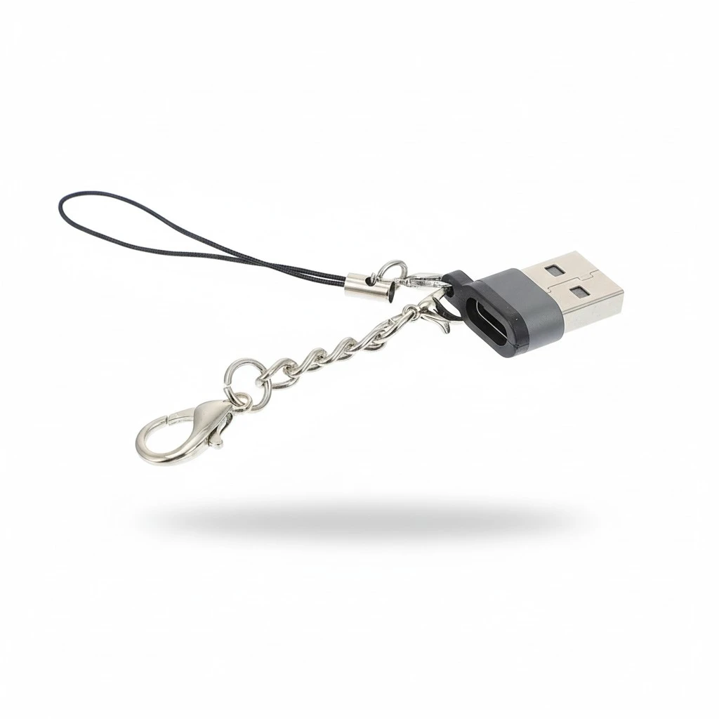 Phone Charging Adapter USB-C Female to USB 2.0 Male Data Sync Charging Adapter