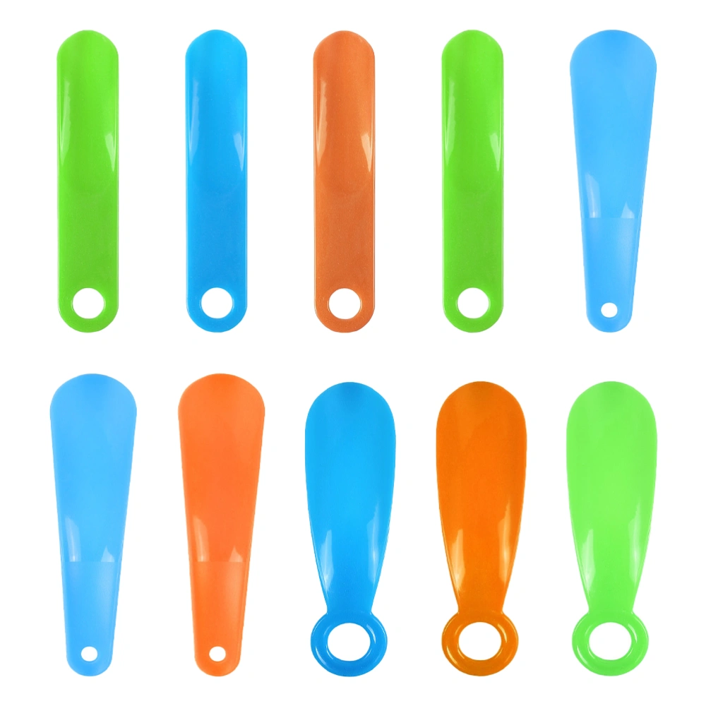 10Pcs Convenient Handheld Shoehorns Durable Shoehorns for Home And Travel