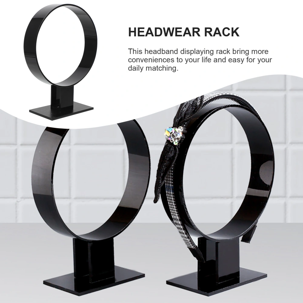 Round Shape Headband Hairband Display Stand Acrylic Rack Holder for Women Girls