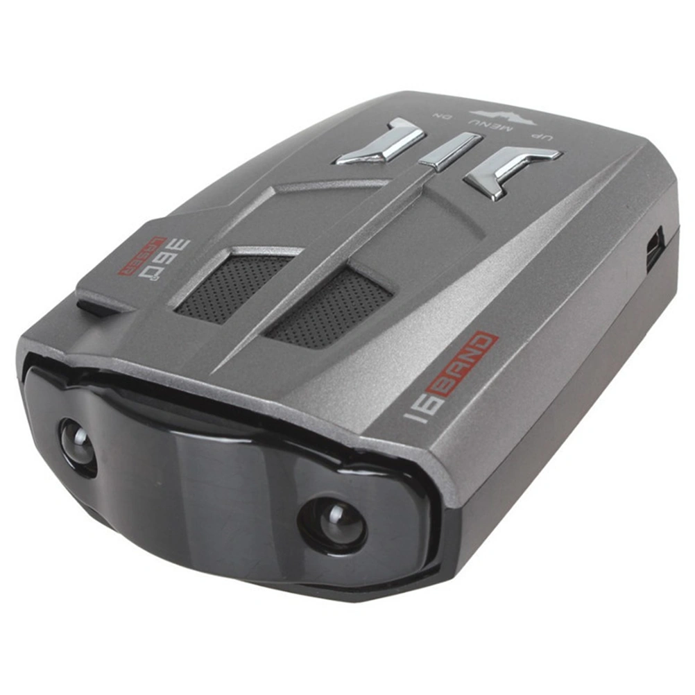 Detector Mobile Electronic Dog V9 Voice Alert and Car Alarm System City/Highway Mode Detectors for (Silver Gray)