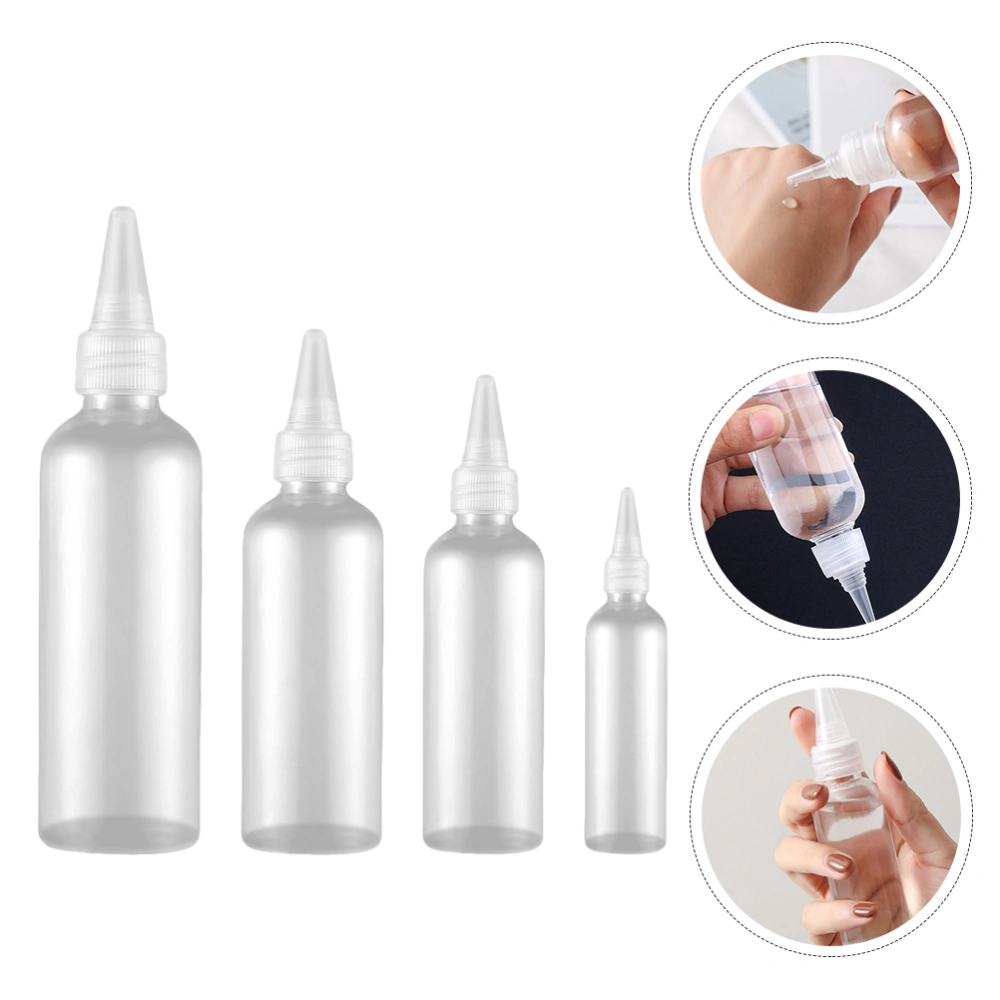 20pcs Hair Color Applicator Empty Squeeze Bottle Pointed Mouth Liquid Bottles