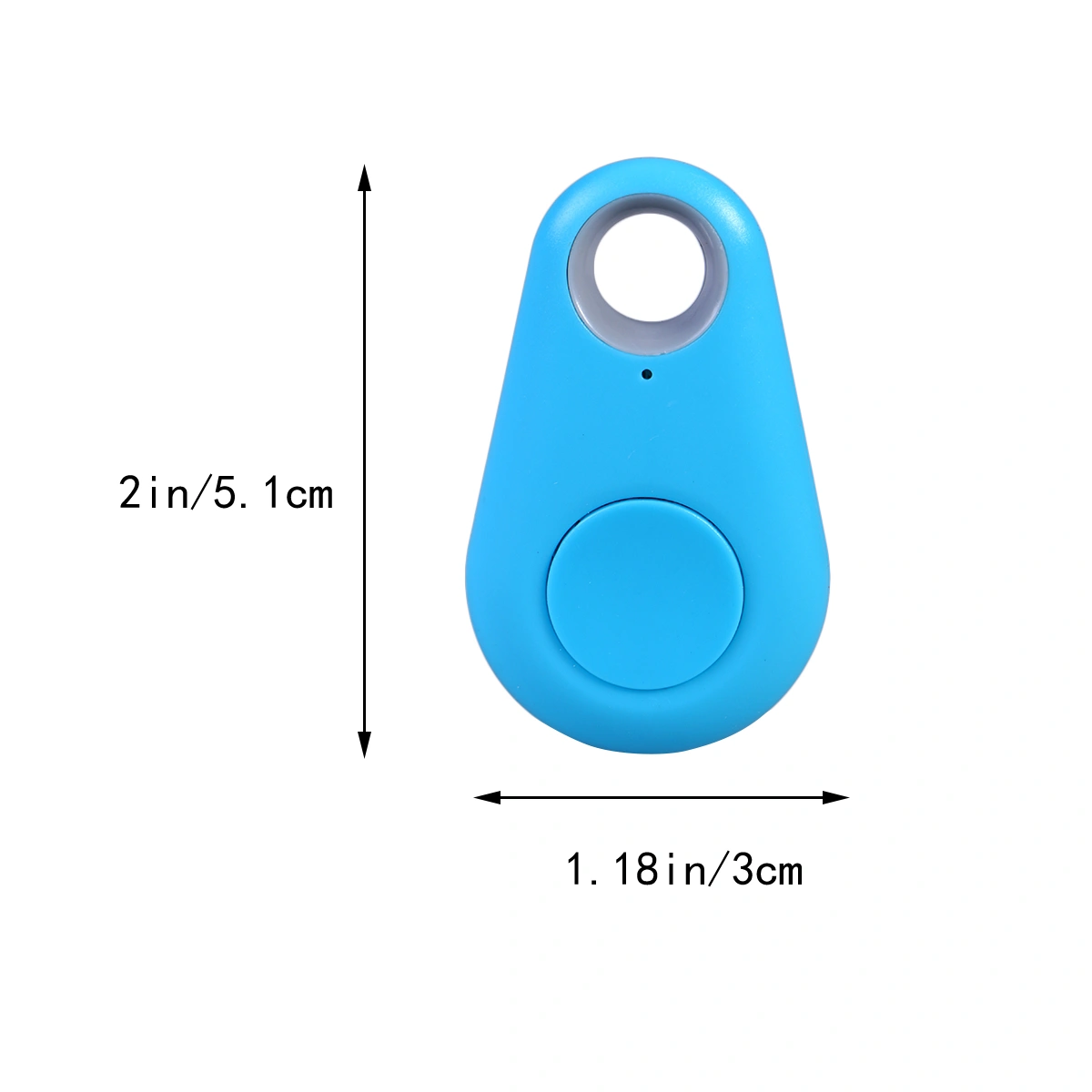 2 PCS Smart Finder GPS Locator Pet Alarm Wireless4.0 Anti-lost Sensor Remote Selfie Shutter Seeker for Kids Bag Wallet Keys Car Smart Phone (Blue)