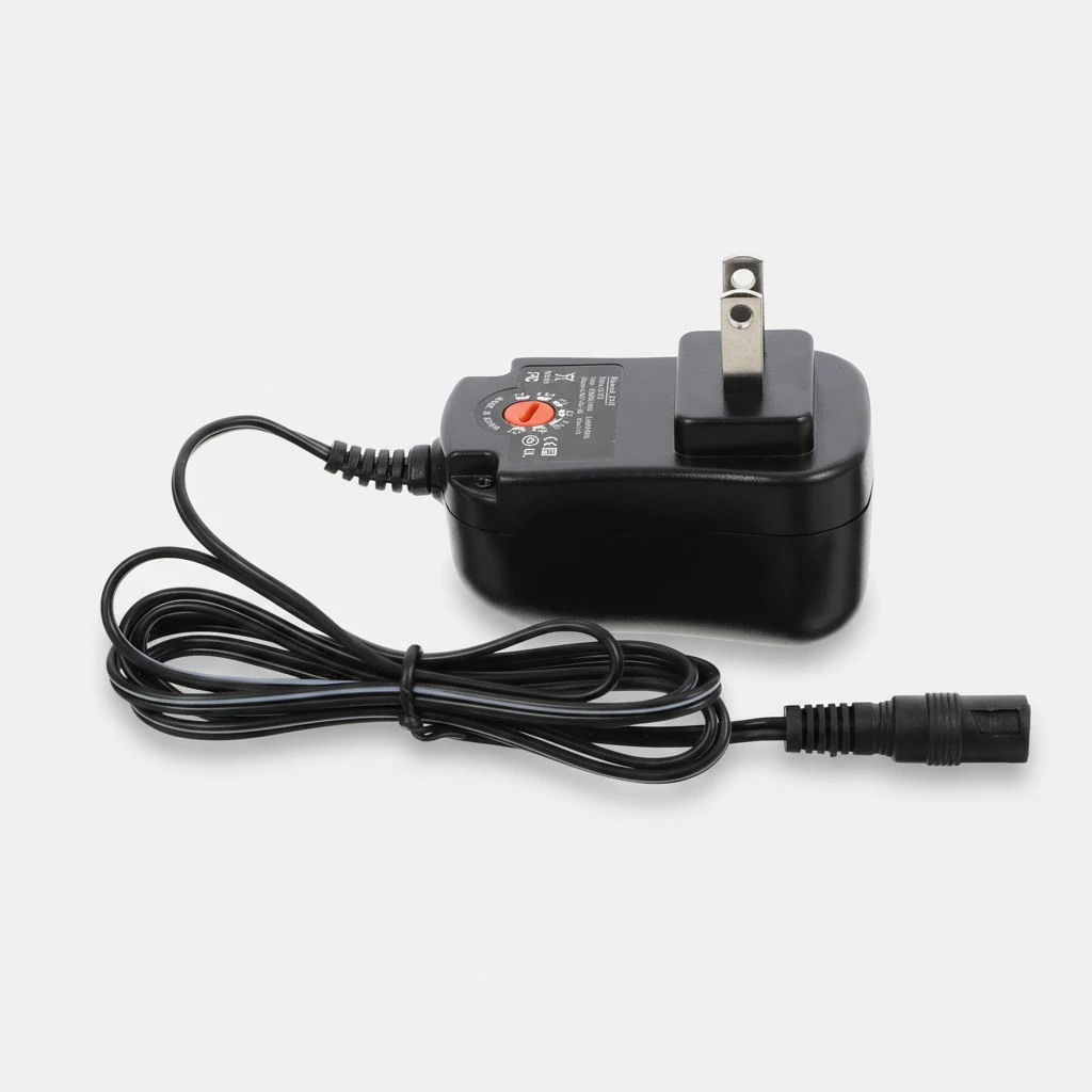 1 Set Power Supply Universal 12W Charger Adjustable Voltage Power Adapter for Tablet (US Plug)