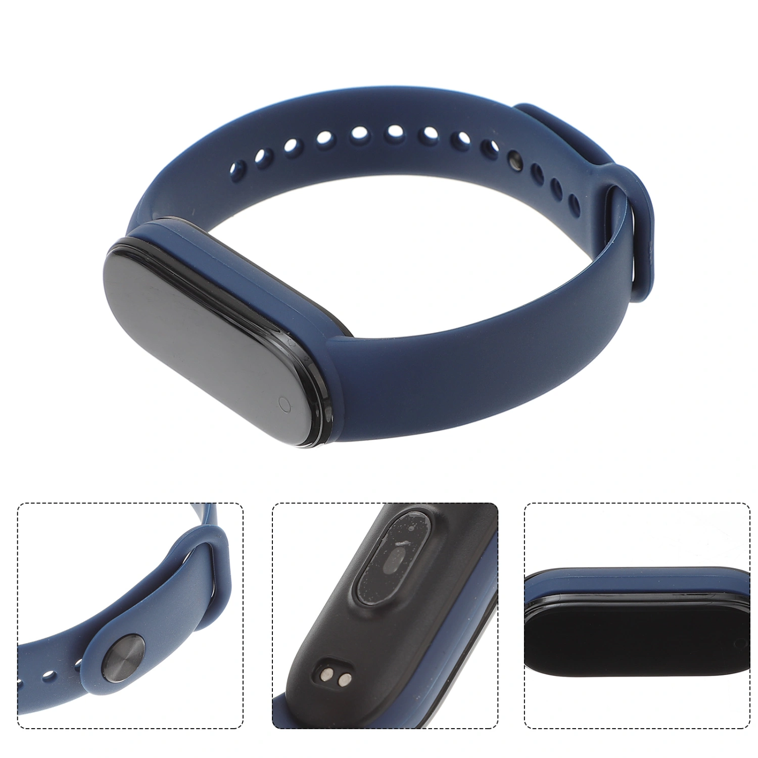 M5 SmartbandWristband Smart Watch Blood Pressure Heart Rate Monitor Bracelet for Android IOS (Dark Blue)