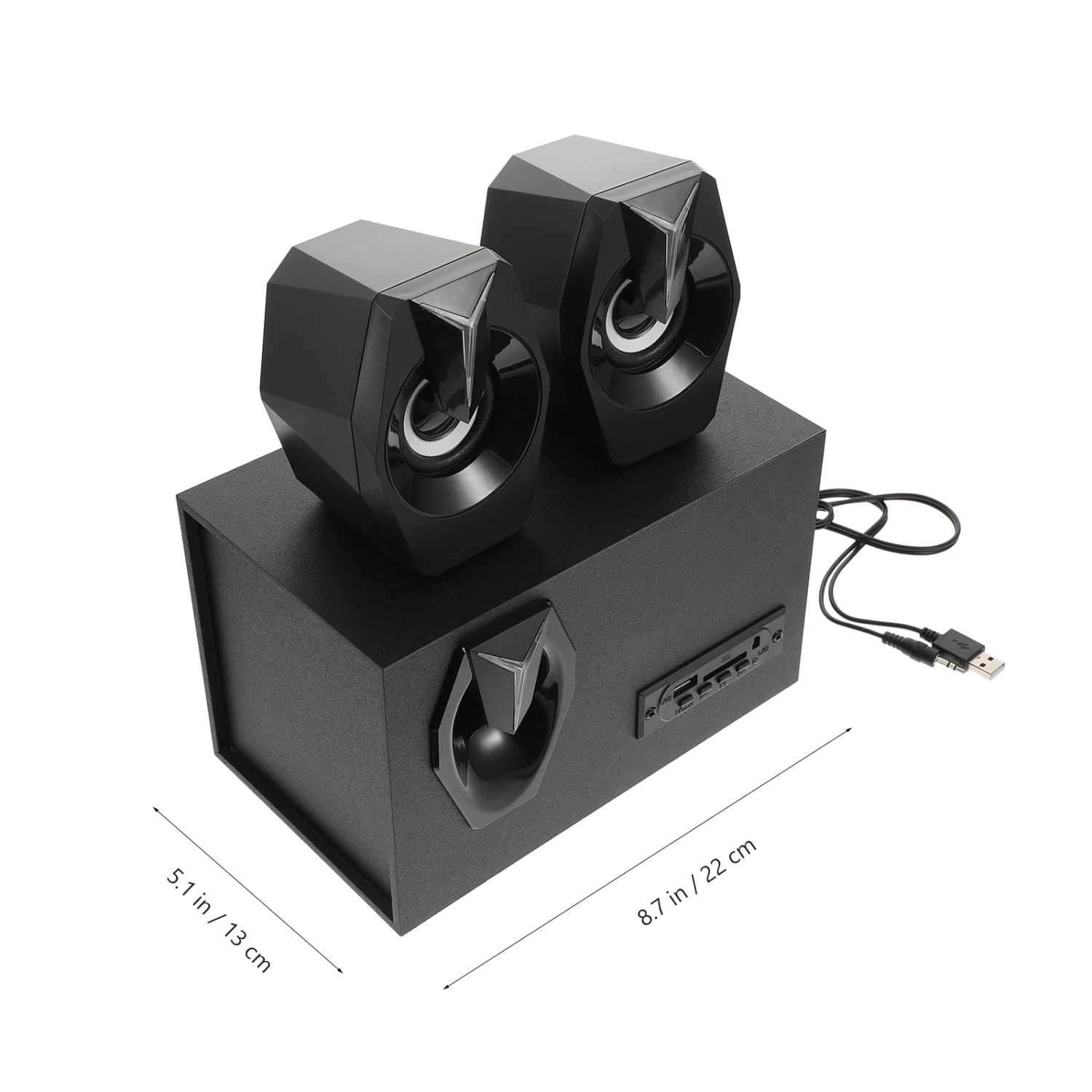 1 Set Wireless Speaker Surround Sound System 2.1 Channel Loudspeaker Box