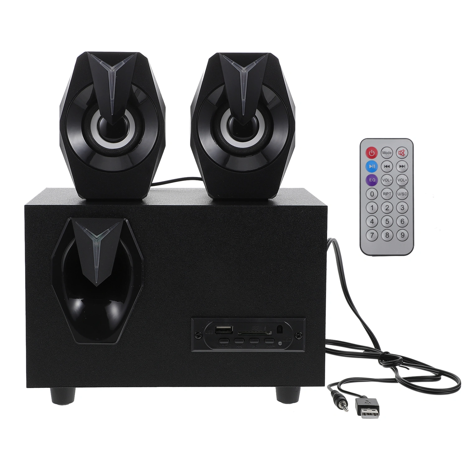 1 Set Wireless Speaker Surround Sound System 2.1 Channel Loudspeaker Box