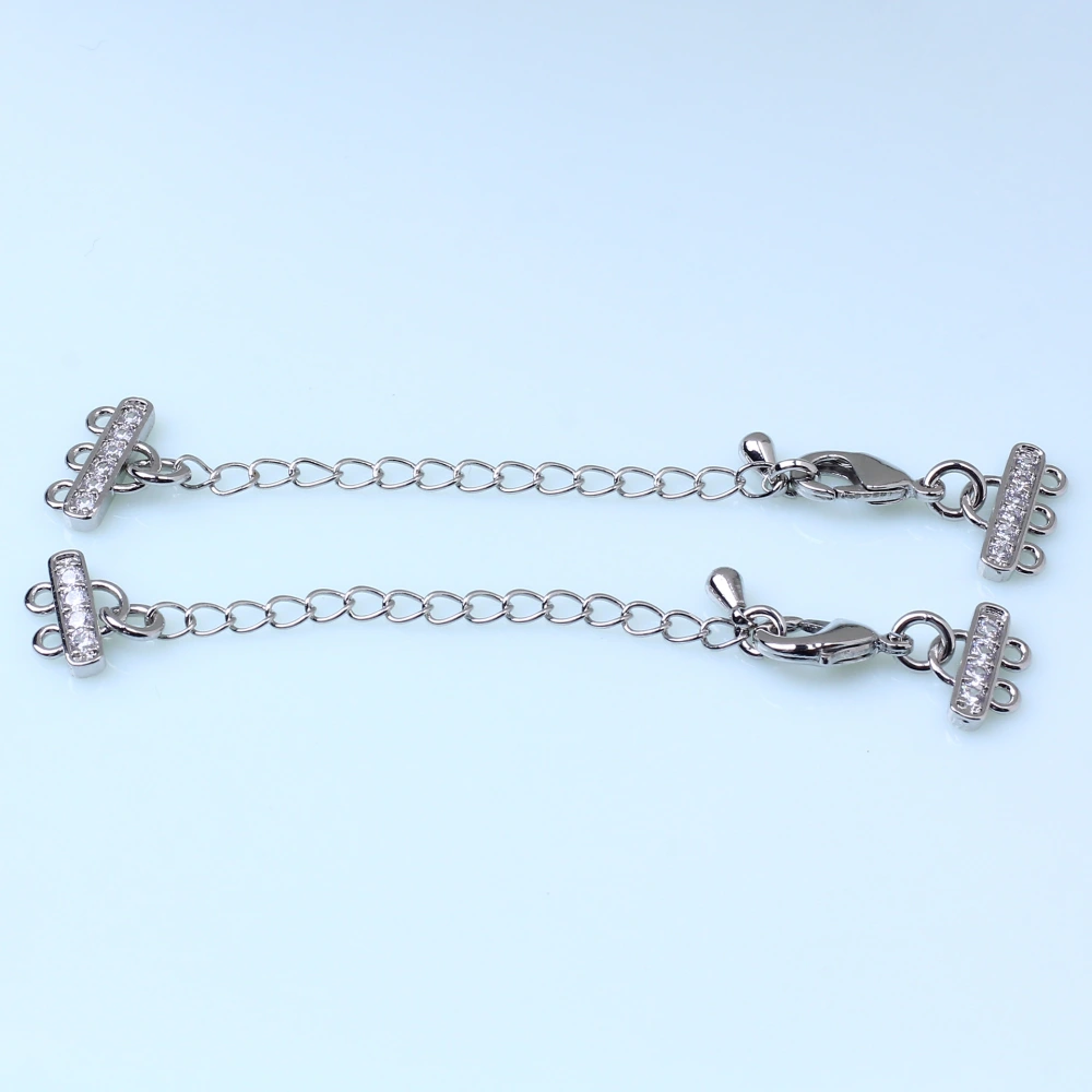 5Pcs Necklace Extender Chains Bracelet Extenders Extension Chains Lobster Buckle Chain