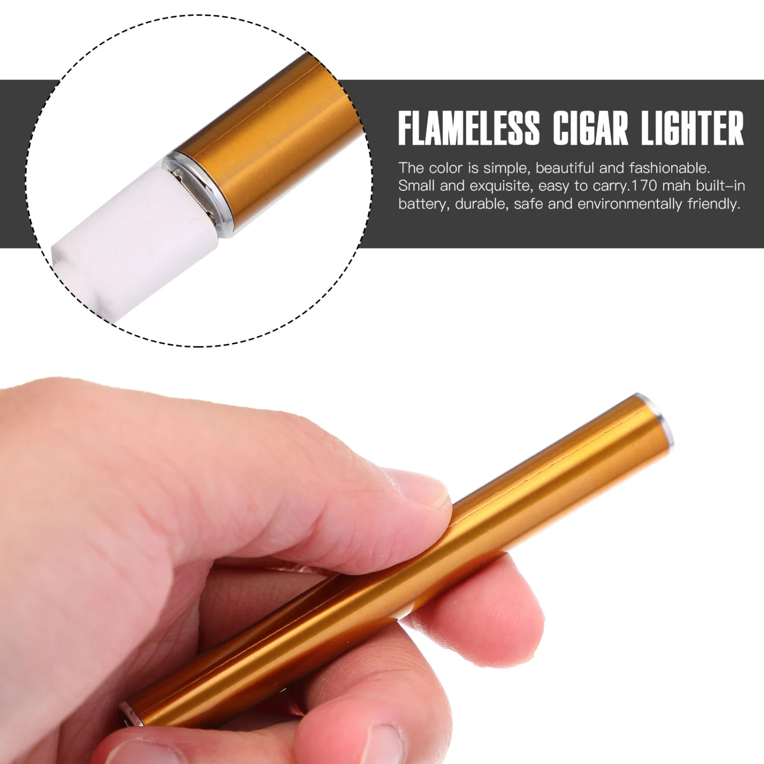 1 Set of Cigarette Lighter Electric Cigarette Lighter USB Cigar Lighters