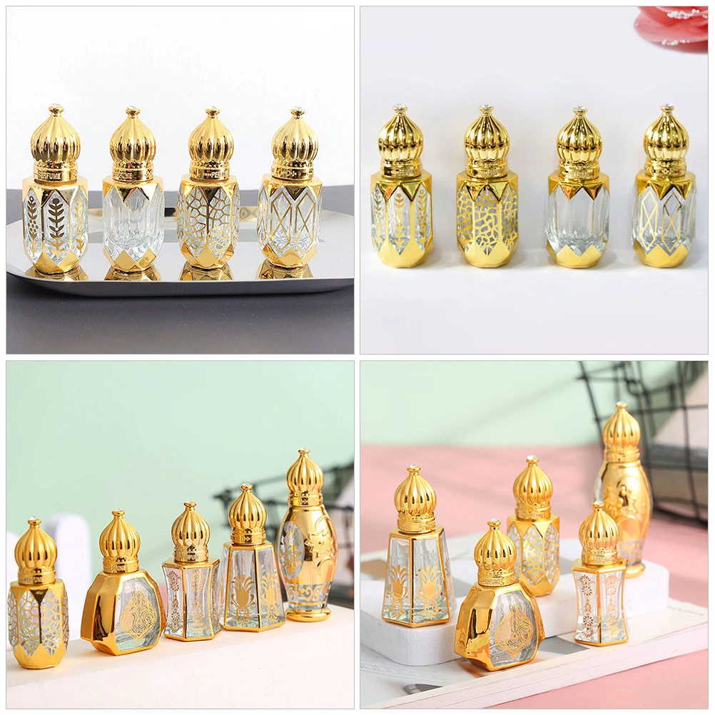 4Pcs Essential Oils Bottles Oil Roller Bottles for Essential Oils Perfume Empty Roller Bottles