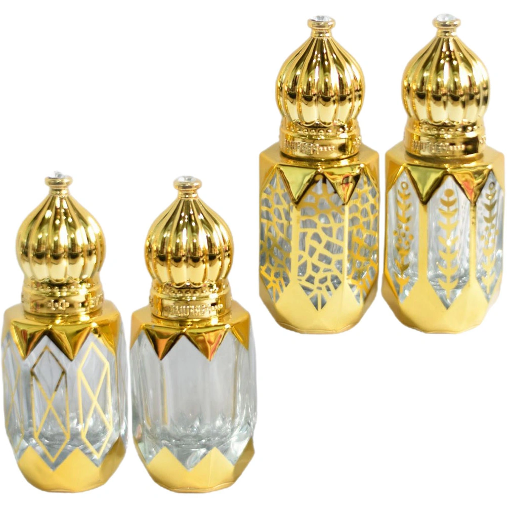 4Pcs Essential Oils Bottles Oil Roller Bottles for Essential Oils Perfume Empty Roller Bottles