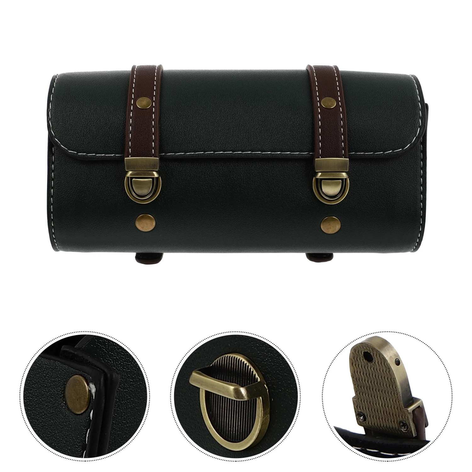 1pc Retro Style Bike Headstock Bag Motorcycle Handlebar Bag Tail Bag