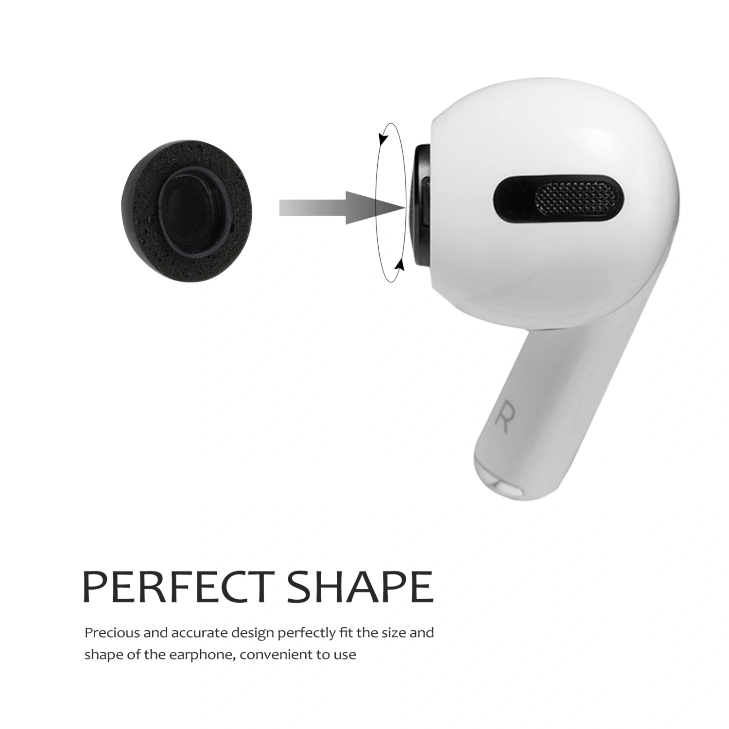 3 Pairs Earphone Caps Earbuds Headphone Accessory Compatible for AirPods Pro