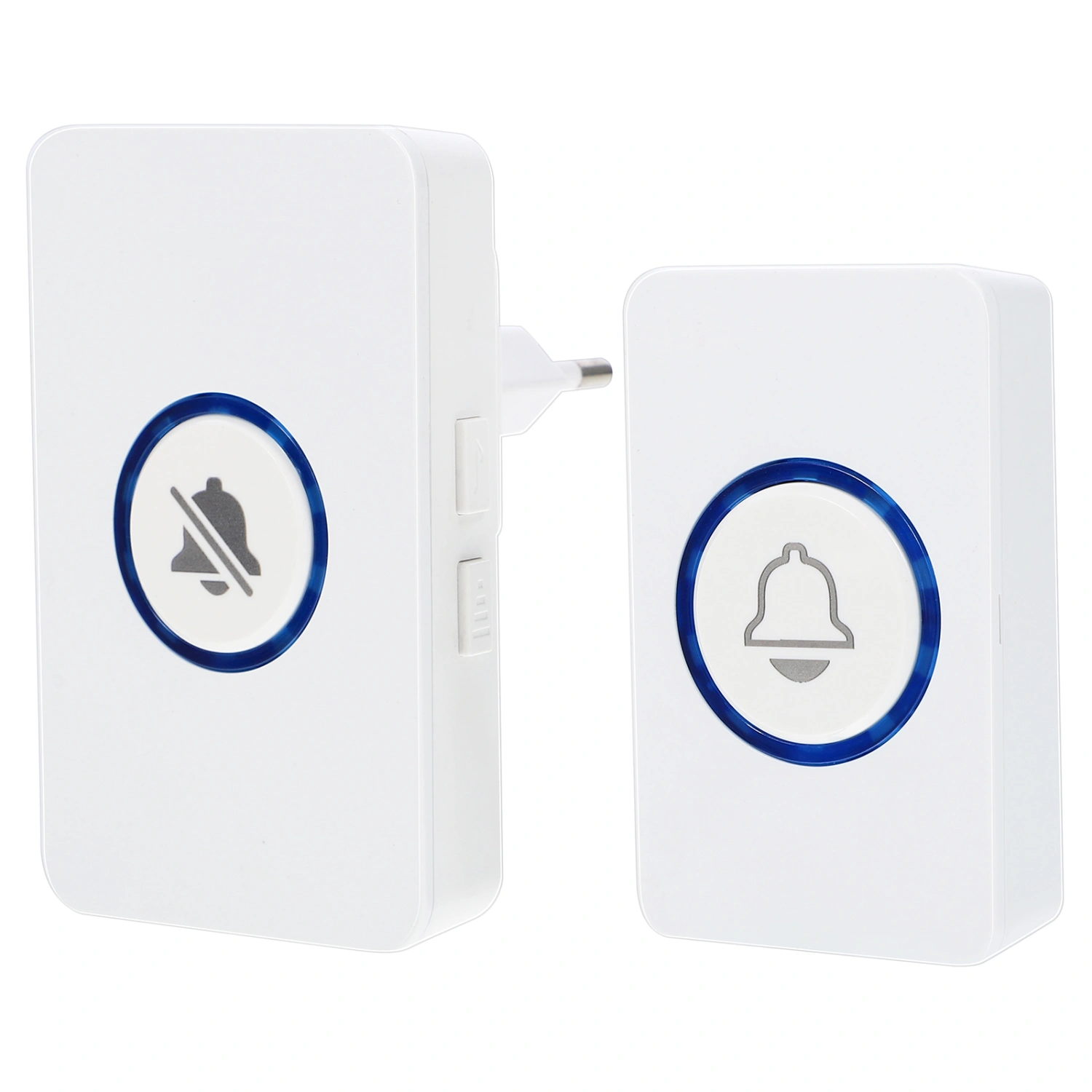 1 Set Wireless Door Bell Intelligence Wireless Doorbell Household Wireless Doorbell US Plug