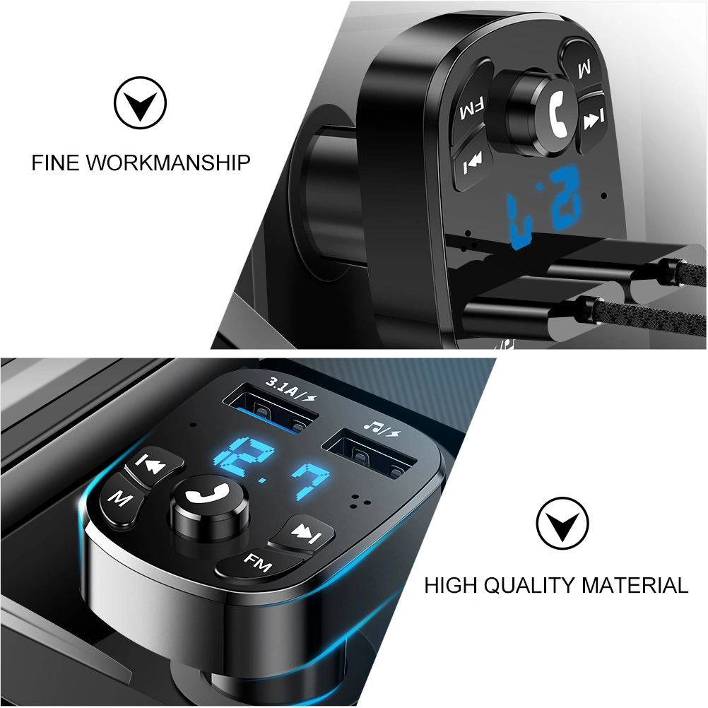 Car Mp3 Player Car Music U Disk Fm Receiver Usb Vehicle Mp3 Player (Black)