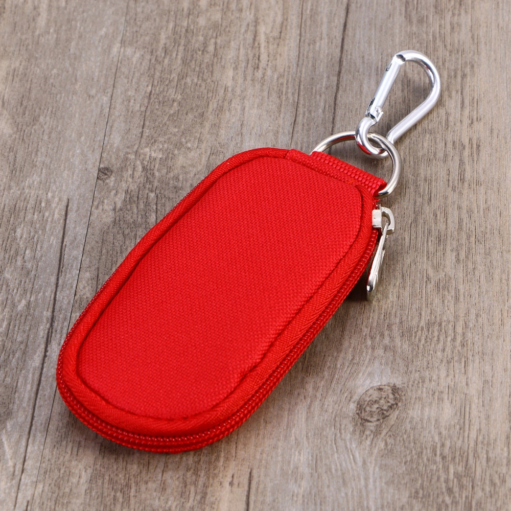 Bottle Essential Oil Carrying and Key Case Oil Cases for Oil Portable Handle Bag for Travel and Home Sturdy Zippers Holds 2ml Essential Oil Bottle (Red)